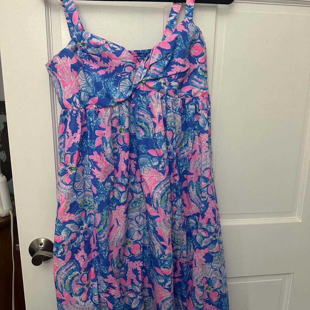 Lilly Pulitzer Vibrant Blue and Pink Dress